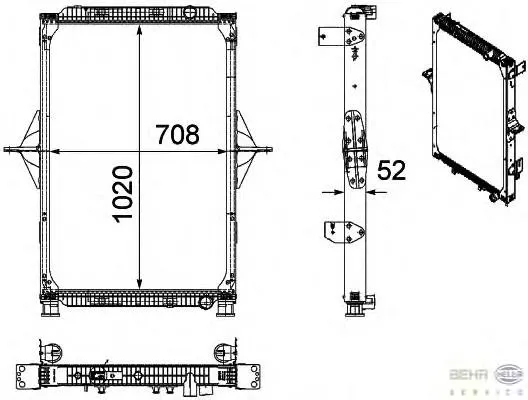 Radiador de esfriamento de motor 7484201967 Renault (RVI)