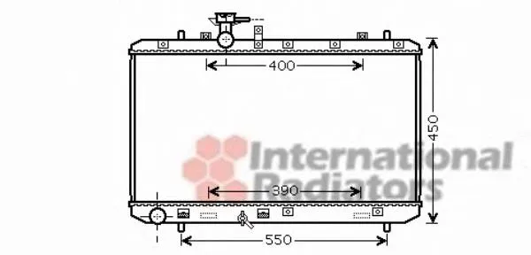 Radiador de esfriamento de motor Suzuki SX4 GY