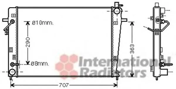 Radiador de esfriamento de motor 253102E960 Hyundai/Kia