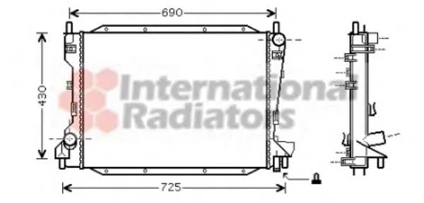 Radiador de esfriamento de motor XR82935 Jaguar