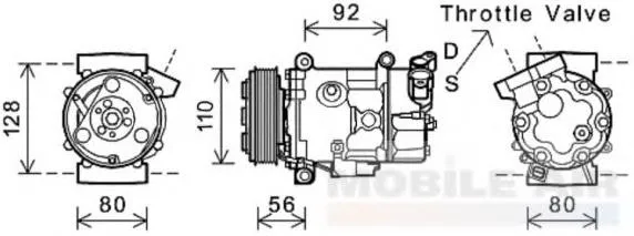 Compressor de aparelho de ar condicionado MINI Cooper R56