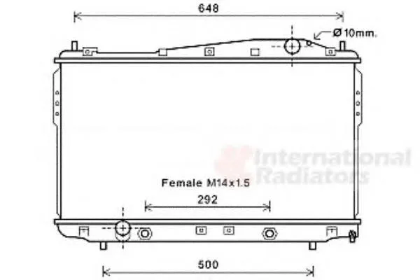 Radiador de esfriamento de motor BM1796 Magneti Marelli