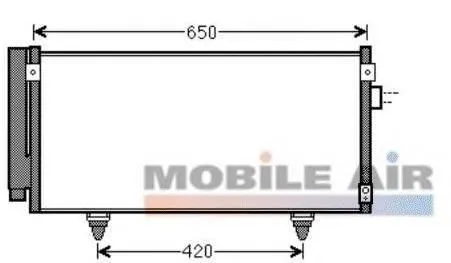 Radiador de aparelho de ar condicionado Subaru Forester 4 S13, SJ