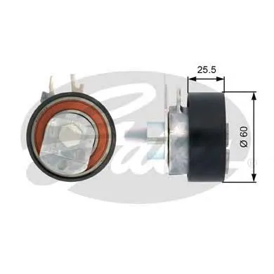 Rolo de reguladora de tensão da correia do mecanismo de distribuição de gás Volkswagen Caddy 3 2KB, 2KJ, 2CB, 2CJ