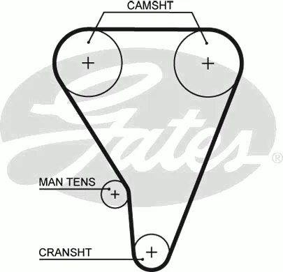 Correia do mecanismo de distribuição de gás 1356819145 Toyota
