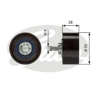 Rolo parasita da correia de transmissão 532055610 LUK