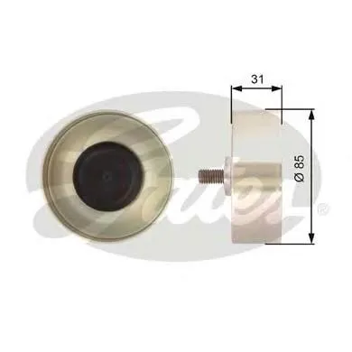 Rolo parasita da correia de transmissão 532056910 LUK