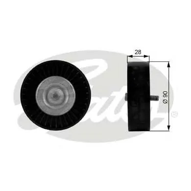 Rolo parasita da correia de transmissão 532040130 LUK