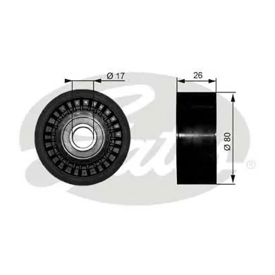Rolo parasita da correia de transmissão 532052510 LUK