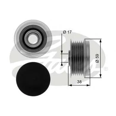Polia do gerador Fiat 500 312