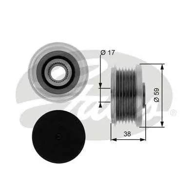 Polia do gerador Fiat Ducato 3 250