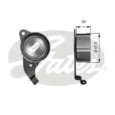 Rolo de reguladora de tensão da correia do mecanismo de distribuição de gás Toyota RAV4 1 XA