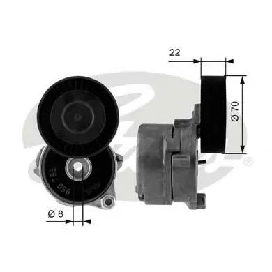 Reguladora de tensão da correia de transmissão PQG100190 Rover