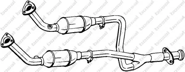 Convertidor - catalisador 099300 Bosal
