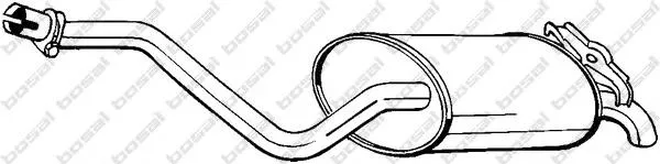 Silenciador, parte traseira 175297 Bosal