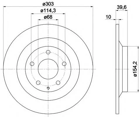 92242703 Textar Disco do freio traseiro