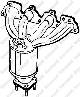 Convertidor - catalisador 276071 Maxgear