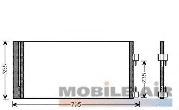Radiador de aparelho de ar condicionado Renault Laguna 3 BT0, BT1