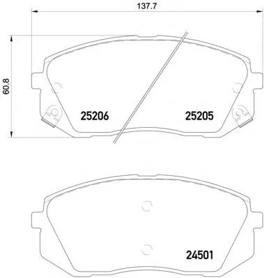 Sapatas do freio dianteiras de disco KIA Sportage 4 QL