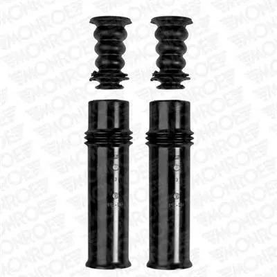 Pára-choque (grade de proteção) de amortecedor traseiro + bota de proteção RK10095 Raiso