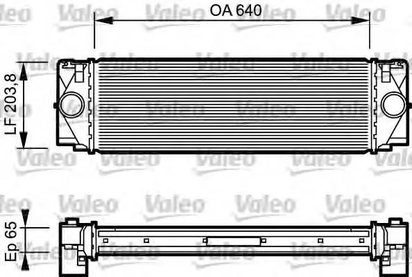Radiador de intercooler 817994 VALEO