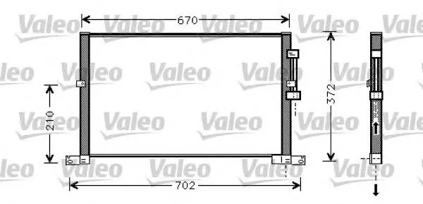 Radiador de aparelho de ar condicionado 818023 VALEO