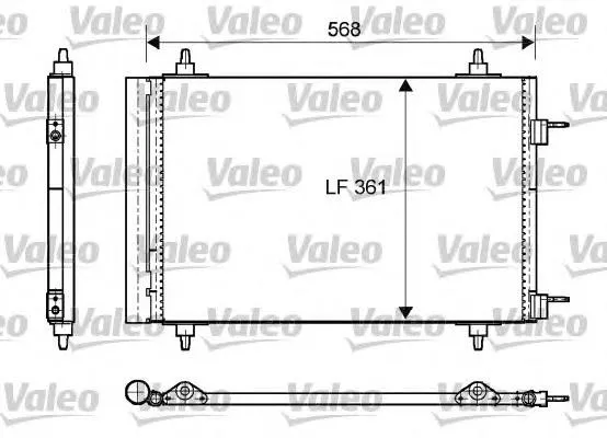 Radiador de aparelho de ar condicionado 818170 VALEO