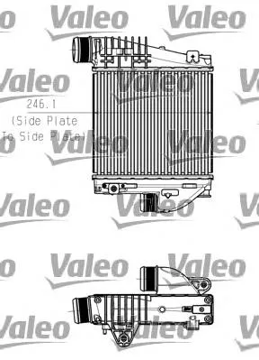 Radiador de intercooler 818290 VALEO
