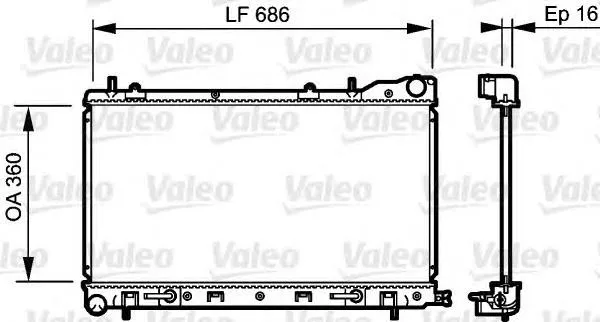 Radiador de esfriamento de motor 45111SA010 Subaru