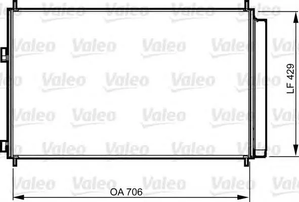 Radiador de aparelho de ar condicionado 814204 VALEO