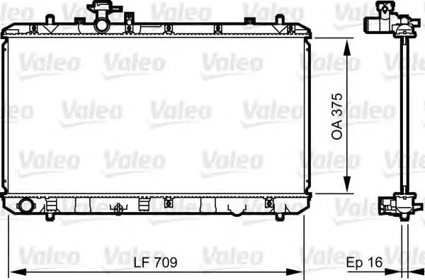 Radiador de esfriamento de motor Suzuki SX4 GY