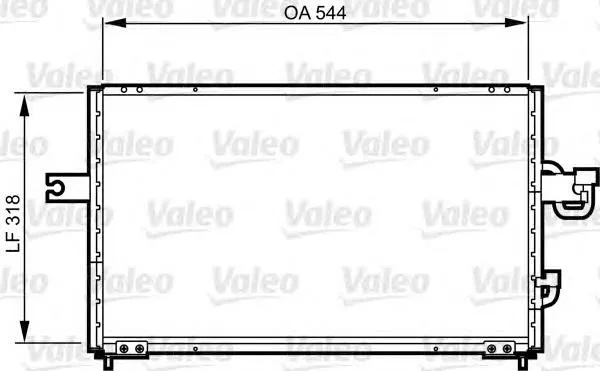Radiador de aparelho de ar condicionado Hyundai Accent 1