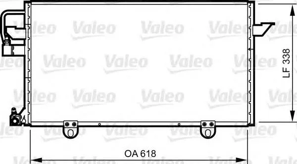 Radiador de aparelho de ar condicionado 814286 VALEO