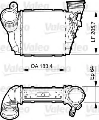 Radiador de intercooler 817557 VALEO