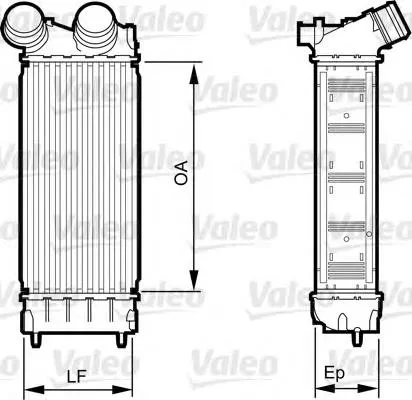 Radiador de intercooler 818226 VALEO