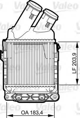 Radiador de intercooler 817490 VALEO