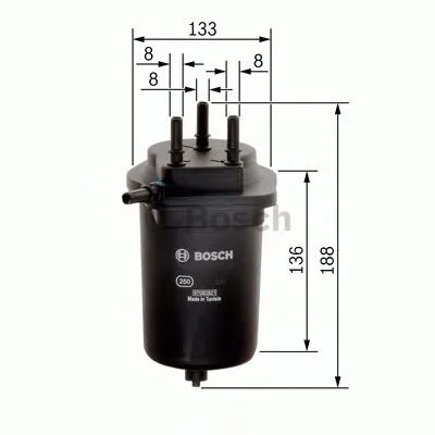 Filtro de combustível F026402080 Bosch