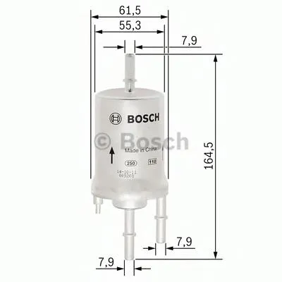 Filtro de combustível F026403013 Bosch