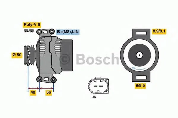 Gerador 0121813006 Bosch