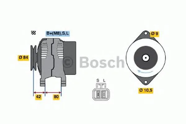 Gerador 0986045651 Bosch