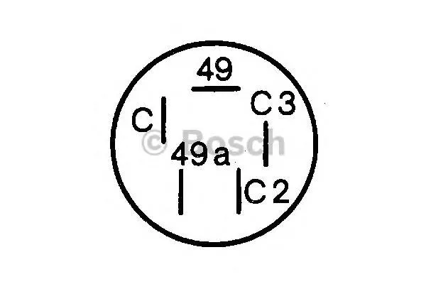 Relê de pisca-pisca 0336202002 Bosch