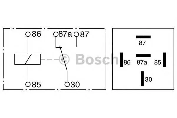 Relê de pisca-pisca 0332204201 Bosch