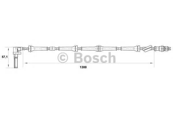 Sensor ABS dianteiro esquerdo 0265007021 Bosch