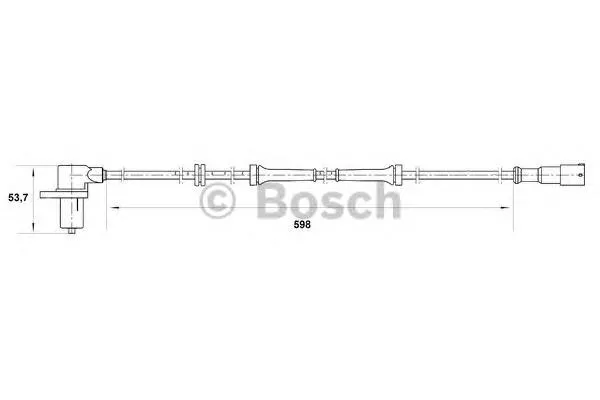 Sensor dianteiro de ABS Renault Clio I