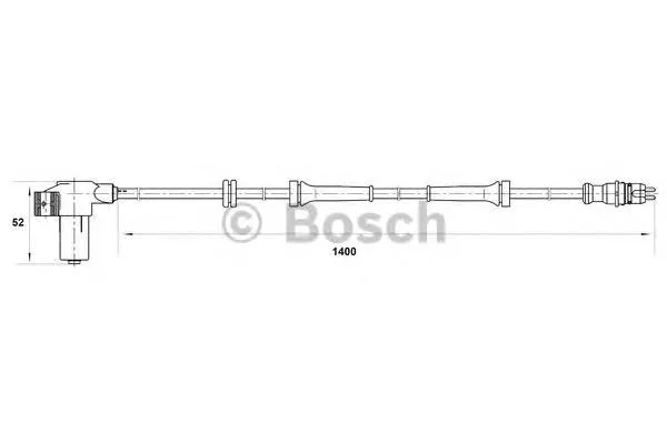 Sensor dianteiro de ABS 454570 Peugeot/Citroen
