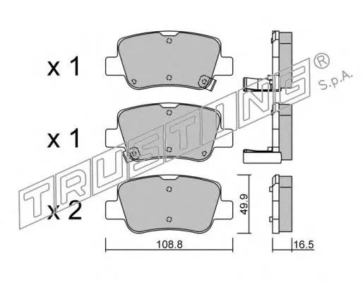 Sapatas do freio traseiras de disco Toyota Avensis 3 T27