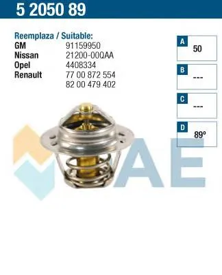 Termostato Renault Laguna 1 K56