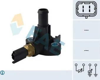 Sensor de temperatura do fluido de esfriamento 71718201 Fiat/Alfa/Lancia