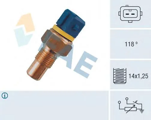 Sensor de temperatura do fluido de esfriamento ST208 Beru
