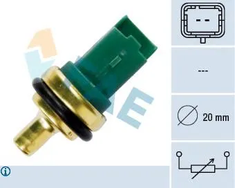 Sensor de temperatura do fluido de esfriamento MINI Cooper R56